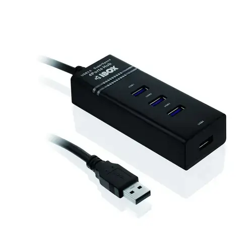 HUB USB 3.0, 4 porturi, I-BOX , negru
