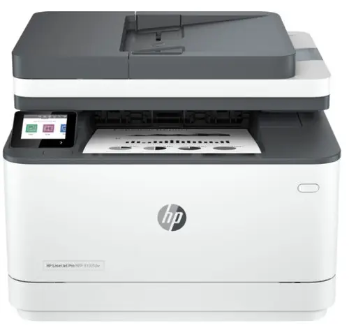 Multifunctional Monocrom HP LaserJet Pro MFP 3102fdw, A4, Fax, Duplex, ADF, Retea, Wireless (Alb/Negru)