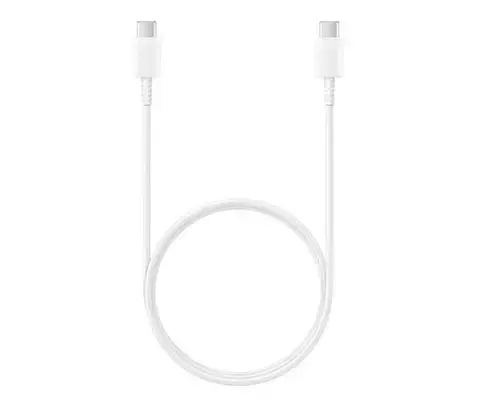 Cablu de date Samsung EP-DA705BWE, GP-TOU021RFBWW, 3A, USB Type-C - USB Type-C, 1m, Bulk (Alb)