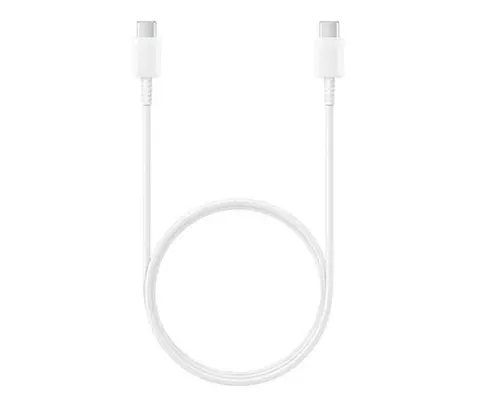 Cablu de date Samsung EP-DA705BWE, GP-TOU021RFBWW, 3A, USB Type-C - USB Type-C, 1m, Bulk (Alb)