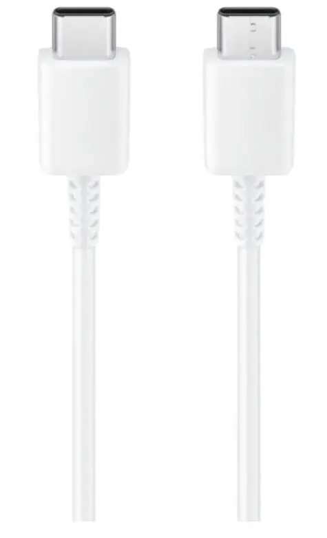 Cablu de date Samsung EP-DW767JWE, GP-TOU021RFCWW, 3A, USB Type-C - USB Type-C, 1.8m, Bulk (Alb)