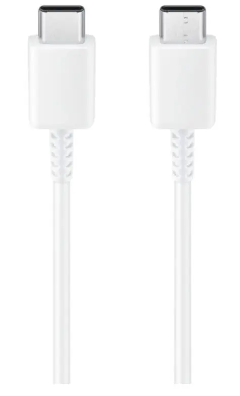 Cablu de date Samsung EP-DW767JWE, GP-TOU021RFCWW, 3A, USB Type-C - USB Type-C, 1.8m, Bulk (Alb)