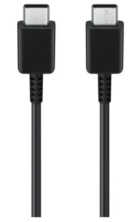 Cablu de date Samsung EP-DW767JBE, GP-TOU021RFCBW, 3A, USB Type-C - USB Type-C, 1.8m, Bulk (Negru)