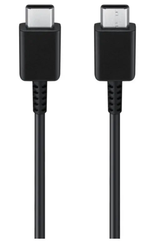 Cablu de date Samsung EP-DW767JBE, GP-TOU021RFCBW, 3A, USB Type-C - USB Type-C, 1.8m, Bulk (Negru)
