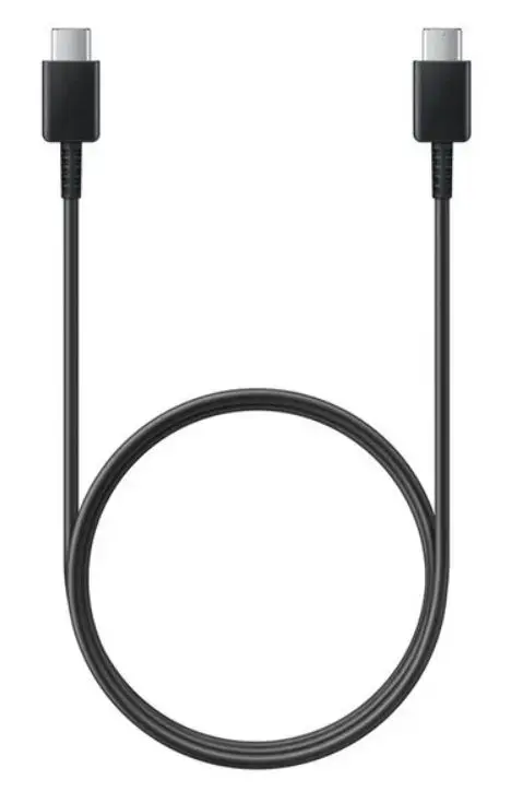 Cablu de date Samsung EP-DA705BBE, GP-TOU021RFBBW, 3A, USB Type-C - USB Type-C, 1m, Bulk (Negru)