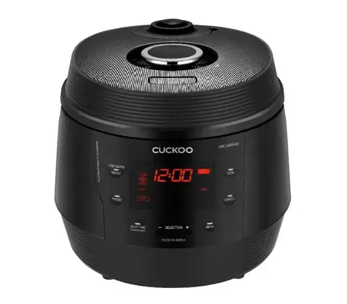 Multicooker 8 in 1 CUCKOO CMC-QAB549S, 1100 W, 5 L, functie Slow-Cooker, 10 programe, Timer, Display led, Presiune reglabila (Negru)