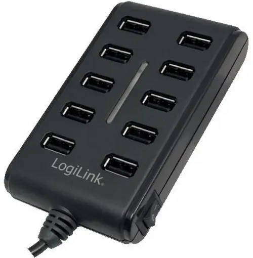 Hub USB LogiLink UA0125 10 porturi (Negru)