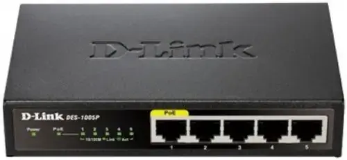 Switch D-Link DES-1005P, 5 porturi