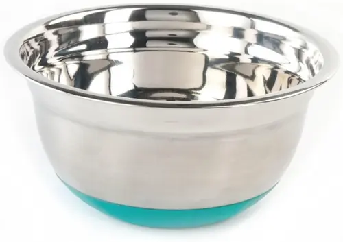 Bol inox satinat Vanora Vn-Jkbl-1204, Baza antiaderenta din silicon, 26 cm