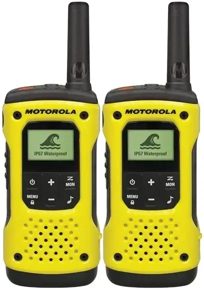 Statie Radio Motorola T92 H2O, rezistenta la apa, set cu 2 bucati (Galben)