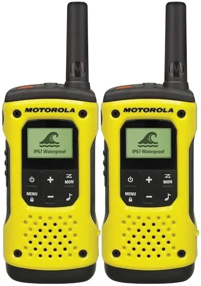 Statie Radio Motorola T92 H2O, rezistenta la apa, set cu 2 bucati (Galben)