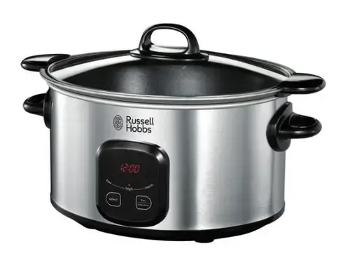 Oala detasabila Russell Hobbs MaxiCook 22750-56, 6 L, 3 setari, Control digital (Inox)