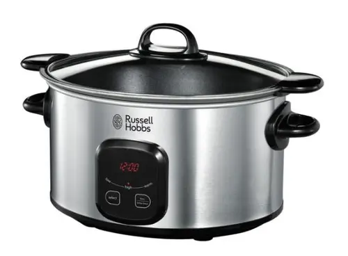 Oala detasabila Russell Hobbs MaxiCook 22750-56, 6 L, 3 setari, Control digital (Inox)