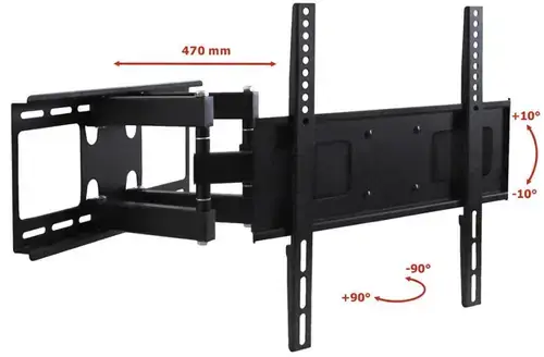 Suport Perete ART RAMT AR-70, 23inch - 55inch, 45 Kg (Negru)