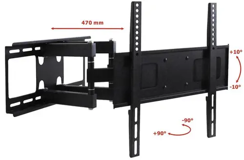 Suport Perete ART RAMT AR-70, 23inch - 55inch, 45 Kg (Negru)