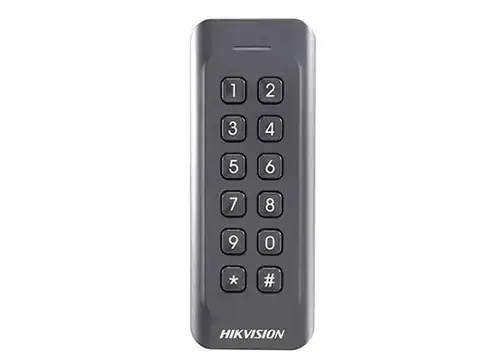 Card Reader Hikvision DS-K1802EK, EM card, 125 KHz, procesor 32-bit, IP 65 (Negru)