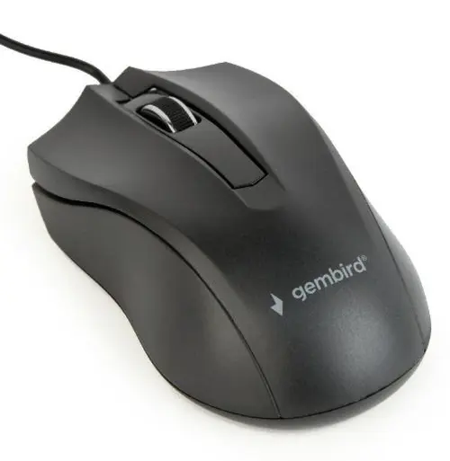 Mouse Gembird MUS-3B-01, 1000 DPI, Optic (Negru)