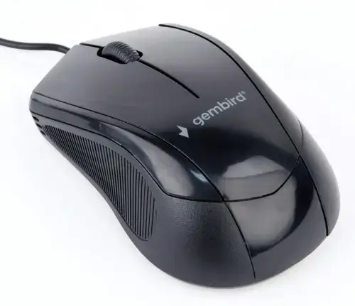Mouse Gembird MUS-3B-02, 1000 DPI, Optic (Negru)