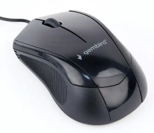 Mouse Gembird MUS-3B-02, 1000 DPI, Optic (Negru)