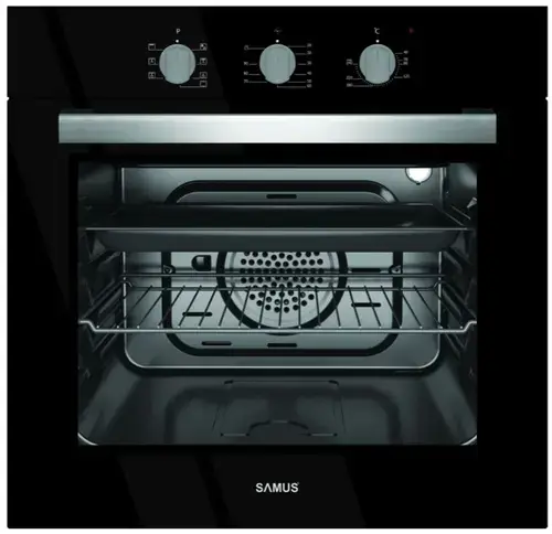 Cuptor incorporabil Samus SC618TGV, Electric, 56 L, 7 functii (Negru)