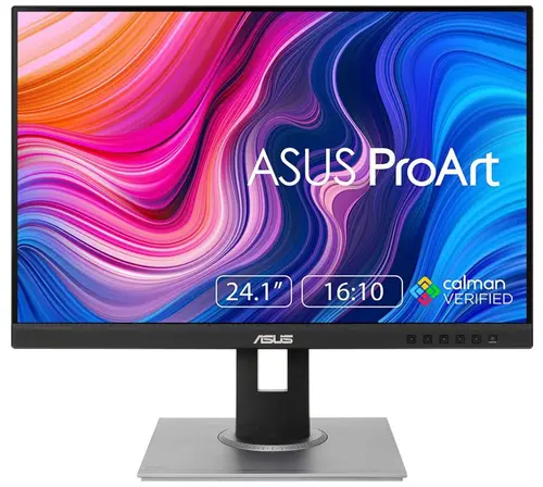 Monitor IPS LED ASUS ProArt Display 24.1inch PA248QV, WUXGA (1920 x 1200), VGA, HDMI, DiplayPort, USB 3.0, Boxe, Pivot, 75 Hz (Negru)