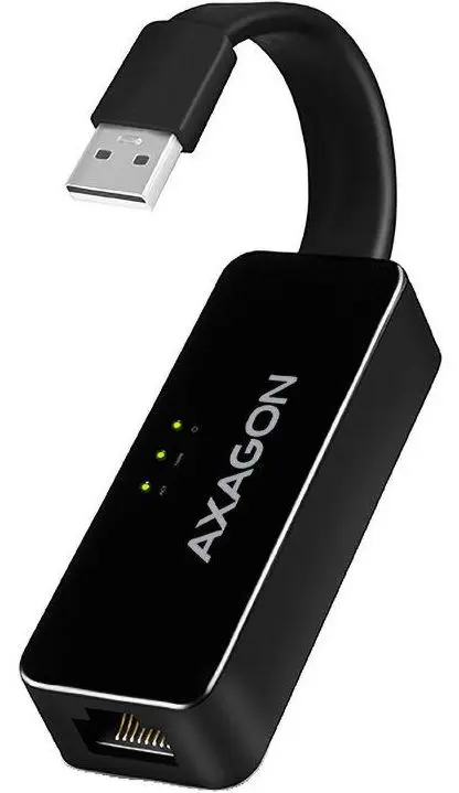 Placa de retea Axagon ADE-XR, USB2.0 - Ethernet (Negru)
