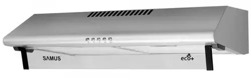 Hota Samus SM62S ECO+, 94 W, 2 Motoare, 380.8 m3/h, 60 cm, Filtru metalic dublu-caseta (Inox)