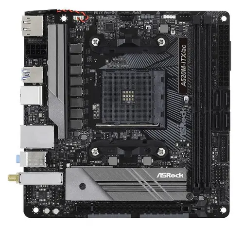 Placa de baza ASRock  A520M-ITX/AC, AMD A520, AM4, mITX