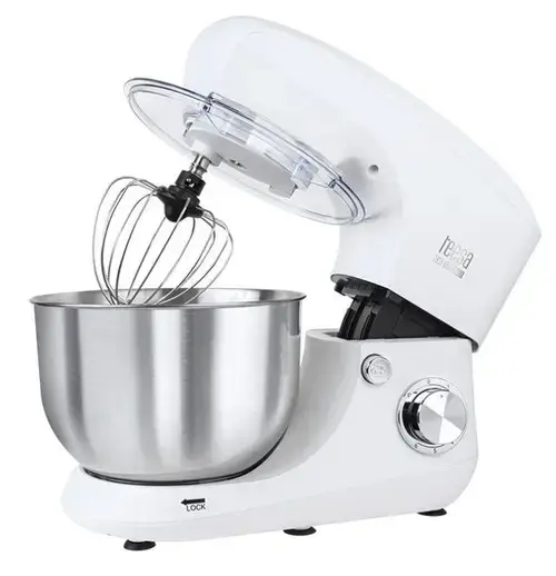 Robot de bucatarie Teesa Easy Cook TSA3545-W, 1400 W, Bol 5.5 l, 6 Viteze + Pulse (Alb/Inox)