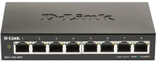 Switch D-Link DGS-1100-08V2, Gigabit, 8 porturi