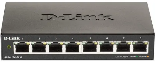 Switch D-Link DGS-1100-08V2, Gigabit, 8 porturi