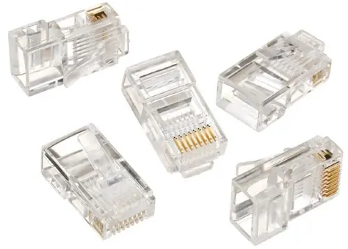 Mufe RJ-45 Gembird LC-8P8C-001/50, pentru cablu UTP, Cat5e, conector RJ-45 (T), plastic, 50 buc.