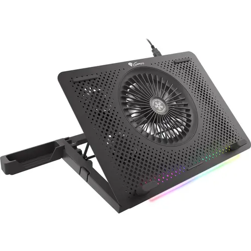 Cooler Laptop Genesis Oxid 450 RGB, 15.6inch, smartphone stand, 2 x USB (Negru)