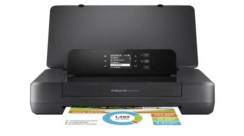 Imprimanta portabila HP OfficeJet 200 cerneala, A4, USB, Wi-Fi (Negru)