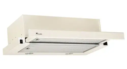 Hota incorporabila telescopica Tornado Storm 700 (50), 1 Motor, 3 Viteze, 700 m3/h, Filtru anti-grasimi, Clasa C, 50 cm (Bej)