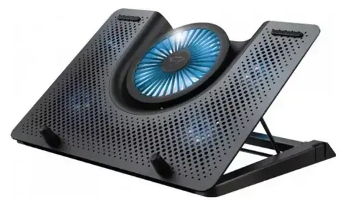 Cooler Stand Laptop Trust GXT 1125, 17inch, aluminiu, LED albastru (Negru)