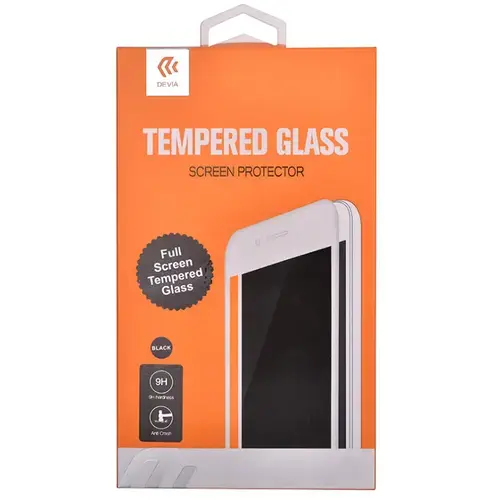 Folie Devia Frame Sticla Temperata compatibila cu Huawei P40 Lite, Negru