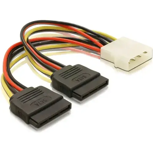 Adaptor alimentare Gembird CC-SATA-PSY-0.3M, Molex - 2 x  SATA