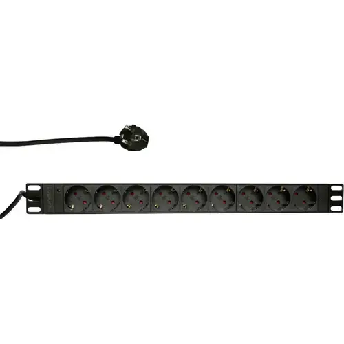 Prelungitor , LogiLink , 9 prize germane swi 2m , negru