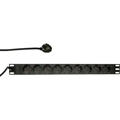 Prelungitor , LogiLink , 9 prize germane swi 2m , negru