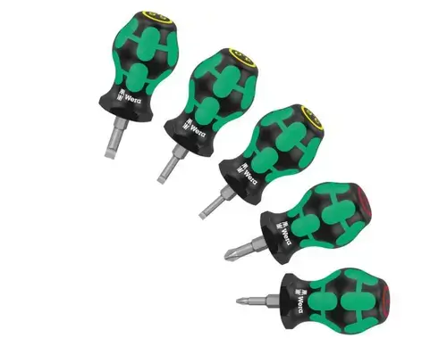 Set de 5 surubelnite, drept/PH, Wera Stubby Set 1