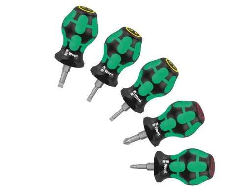 Set de 5 surubelnite, drept/PH, Wera Stubby Set 1