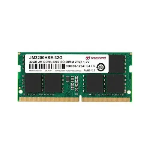 Memorie laptop Transcend 32GB DDR4, 3200MHz, sodimm, CL22, 1.2v