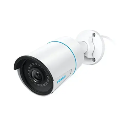 Camera de supraveghere exterior Reolink RLC 510A cu inteligenta artificiala, detectare Persoana/Vehicul, vedere nocturna, slot Micro SD Card, rezolutie de 5MP, avertizare miscare prin notificare pe telefon, Unghi vizualizare orizontal 80° vertical 42°
