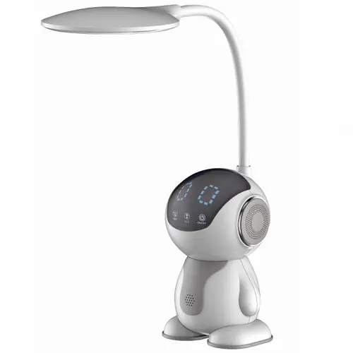 Lampa LED de birou Maxcom ML4900 Astral, control tactil, 6.5W, 500 lm, temperatura lumina reglabila, Gri