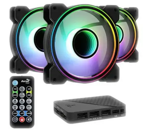 Ventilator Aerocool Mirage 12 ARGB Pro, 120mm, PWM, Kit