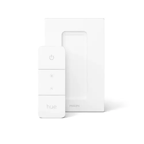 Intrerupator cu variator Philips Hue, Wireless, ZigBee, CR2032, IP20, 2 butoane configurabile, Alb