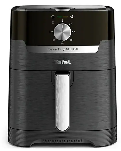 Friteuza Tefal Easy Fry & Grill EY501815, 1400W, Functie grill, Temperatura ajustabila, Capacitate 4.2L (Negru/Argintiu)