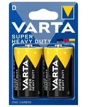 Set 2 Baterii VARTA R20 BLISTER SUPERLIFE