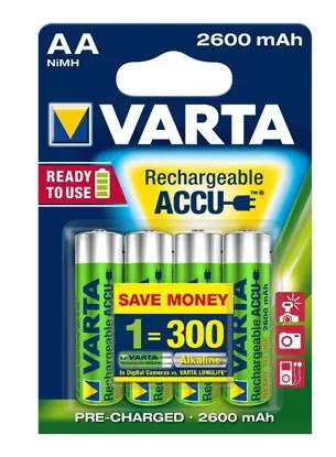 Set 4 Acumulatori VARTA BLISTER, AA, 2600mAh